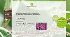 Desktop Screenshot of agentur-rohner.ch